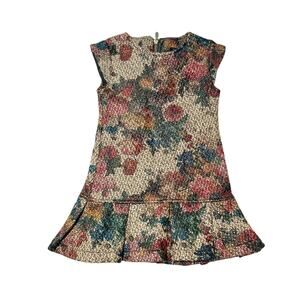 Samuel Jr. Textured Floral Shift Dress Size 4